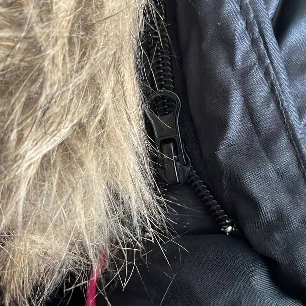 Arizona Jeans girls black and pink puffer jacket